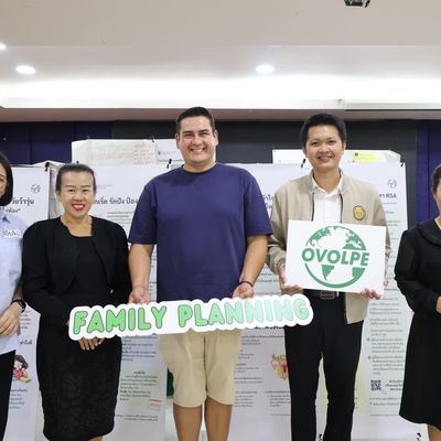 Alex from OVOLPE Foundation with PND staff and teachers.