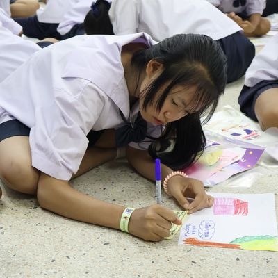 The students are writing.